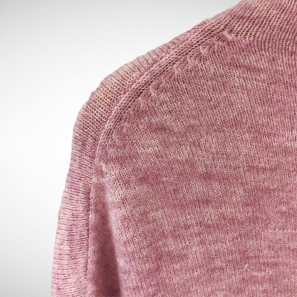 Leith Pink Cozy Mock Neck Sweater Relaxed Fit Size Medium Pink - Picture 11 of 13